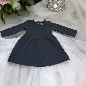 Carters baby girls navy heart dress